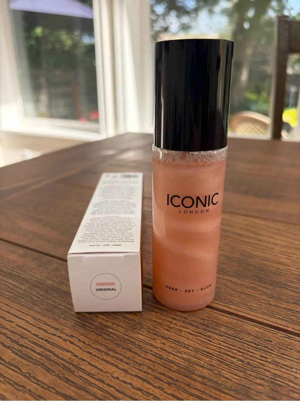 ICONIC London Prep Set Glow Spray - White with Rose Gold Accents